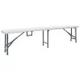 Bancos de jardín plegables 2 unidades 180 cm HDE blanco de , Bancos de jardín - Ref: Foro24-48830, Precio: 119,39 €, Descuent...