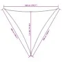 Toldo de vela triangular tela Oxford amarillo 5x5x5 m de , Sombrillas - Ref: Foro24-135620, Precio: 53,19 €, Descuento: %