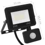 LED spotlight with 20 W cold white sensor by , Spotlights and reflectors - Ref: Foro24-149629, Price: 23,89 €, Discount: %