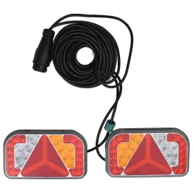 Anhängerleuchten 2 Stück rote LED-Lampe 24x5x14,5 cm 12V von , Leuchten für Kraftfahrzeuge - Ref: Foro24-152899, Preis: 93,57...