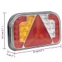 Trailer lights 2 pcs red LED bulb 24x5x14.5 cm 12V by , Lights for motor vehicles - Ref: Foro24-152899, Price: 93,57 €, Disco...