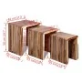 Set of stackable tables 3 units recycled teak by , Side tables - Ref: Foro24-241716, Price: 140,52 €, Discount: %