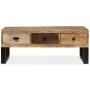 Mesa de centro con 3 cajones madera maciza de mango 90x50x35 cm de , Mesas de centro - Ref: Foro24-244942, Precio: 219,19 €, ...
