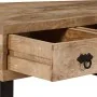 Mesa de centro con 3 cajones madera maciza de mango 90x50x35 cm de , Mesas de centro - Ref: Foro24-244942, Precio: 219,19 €, ...