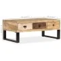 Mesa de centro con 3 cajones madera maciza de mango 90x50x35 cm de , Mesas de centro - Ref: Foro24-244942, Precio: 219,19 €, ...
