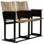 2-seater bench made of solid mango wood and steel by , Armchairs - Ref: Foro24-244954, Price: 127,04 €, Discount: %