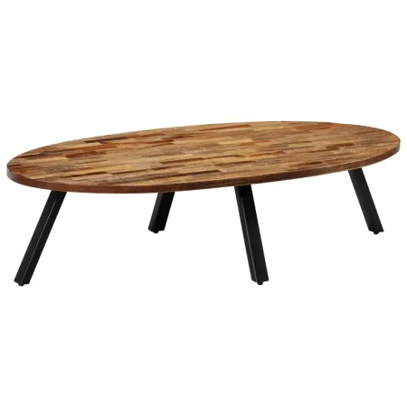 Mesa de centro ovalada de teca maciza reciclada 120x60x30 cm de , Mesas de centro - Ref: Foro24-245417, Precio: 158,69 €, Des...