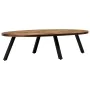Mesa de centro ovalada de teca maciza reciclada 120x60x30 cm de , Mesas de centro - Ref: Foro24-245417, Precio: 158,69 €, Des...