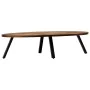 Mesa de centro ovalada de teca maciza reciclada 120x60x30 cm de , Mesas de centro - Ref: Foro24-245417, Precio: 158,69 €, Des...
