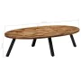 Mesa de centro ovalada de teca maciza reciclada 120x60x30 cm de , Mesas de centro - Ref: Foro24-245417, Precio: 158,69 €, Des...