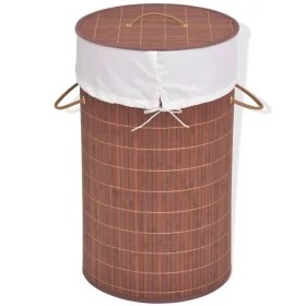 Cesto de la ropa de bambú redondo marrón de , Cestas para ropa - Ref: Foro24-245578, Precio: 25,94 €, Descuento: %