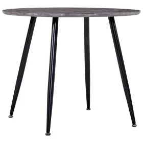 Mesa de comedor MDF gris hormigón y negro 90x73,5 cm de , Mesas de cocina y de comedor - Ref: Foro24-248303, Precio: 186,35 €...