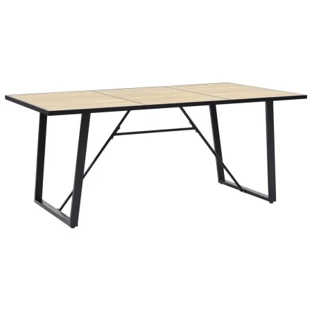 MDF dining table in oak color 200x100x75 cm by , Kitchen and dining tables - Ref: Foro24-281564, Price: 256,81 €, Discount: %