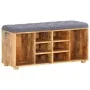 Banco de recibidor madera maciza de mango 100x35x47 cm de , Bancos para recibidores y almacenamiento - Ref: Foro24-285891, Pr...