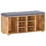 Banco de recibidor madera maciza de mango 100x35x47 cm de , Bancos para recibidores y almacenamiento - Ref: Foro24-285891, Pr...