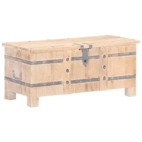 Baúl de madera maciza de acacia 90x40x40 cm de , Baúles de almacenamiento - Ref: Foro24-289638, Precio: 217,96 €, Descuento: %