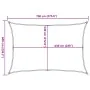 Toldo de vela HDPE verde claro 160 g/m² 6x7 m de , Sombrillas - Ref: Foro24-311304, Precio: 78,57 €, Descuento: %