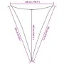 Toldo de vela HDPE marrón 160 g/m² 5x7x7 m de , Sombrillas - Ref: Foro24-311814, Precio: 46,57 €, Descuento: %