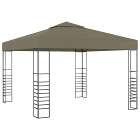 Carpa de jardín con tejado retráctil gris taupe 3x3m 180 g/m² de , Carpas y cenadores - Ref: Foro24-312228, Precio: 247,81 €,...