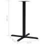 Pata de mesa de bistró hierro fundido negro 76x76x107 cm de , Patas para mesas - Ref: Foro24-325432, Precio: 110,61 €, Descue...