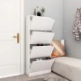 Mueble zapatero con 4 puertas contrachapada blanco 59x24x136 cm de , Zapateros y organizadores de calzado - Ref: Foro24-33813...