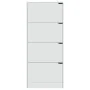 Mueble zapatero con 4 puertas contrachapada blanco 59x24x136 cm de , Zapateros y organizadores de calzado - Ref: Foro24-33813...