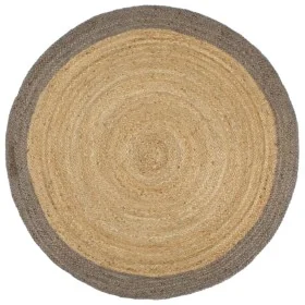 Alfombra hecha a mano de yute con borde gris 240 cm de , Alfombras - Ref: Foro24-343604, Precio: 143,32 €, Descuento: %