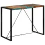Mesa alta de bar madera maciza reciclada 140x70x110 cm de , Mesas de cocina y de comedor - Ref: Foro24-351719, Precio: 208,17...