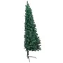 Medio árbol de Navidad con luces y bolas verde 120 cm de , Arboles de navidad - Ref: Foro24-3077477, Precio: 48,90 €, Descuen...