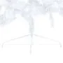 Medio árbol de Navidad con luces y bolas blanco 150 cm de , Arboles de navidad - Ref: Foro24-3077655, Precio: 51,18 €, Descue...