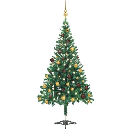 Árbol de Navidad artificial con luces y bolas 564 ramas 180 cm de , Arboles de navidad - Ref: Foro24-3077489, Precio: 67,92 €...