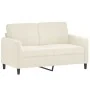 Set of sofas with cushions 3 pieces cream velvet by , Sofas - Ref: Foro24-3202052, Price: 623,38 €, Discount: %