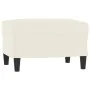 Set of sofas with cushions 3 pieces cream velvet by , Sofas - Ref: Foro24-3202052, Price: 623,38 €, Discount: %