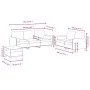 Set of sofas with cushions 3 pieces cream velvet by , Sofas - Ref: Foro24-3202052, Price: 623,38 €, Discount: %