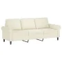Set of sofas with cushions 4 pieces cream velvet by , Sofas - Ref: Foro24-3202188, Price: 757,21 €, Discount: %