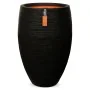 Capi Jarrón Nature Rib elegante Deluxe negro 45x72 cm de , Maceteros y jardineras - Ref: Foro24-434834, Precio: 189,44 €, Des...