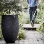 Capi Jarrón Nature Rib elegante Deluxe negro 45x72 cm de , Maceteros y jardineras - Ref: Foro24-434834, Precio: 189,44 €, Des...