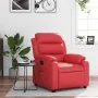 Sillón reclinable de cuero sintético rojo de , Sillones - Ref: Foro24-373491, Precio: 198,48 €, Descuento: %