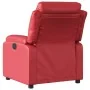 Sillón reclinable de cuero sintético rojo de , Sillones - Ref: Foro24-373491, Precio: 198,48 €, Descuento: %