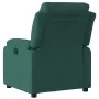 Sillón reclinable de terciopelo verde oscuro de , Sillones - Ref: Foro24-373502, Precio: 213,37 €, Descuento: %