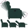Sillón reclinable de terciopelo verde oscuro de , Sillones - Ref: Foro24-373502, Precio: 213,37 €, Descuento: %