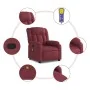 Sillón de masaje reclinable de tela color vino tinto de , Sillones - Ref: Foro24-373589, Precio: 220,00 €, Descuento: %