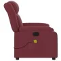Sillón de masaje reclinable de tela color vino tinto de , Sillones - Ref: Foro24-373589, Precio: 220,00 €, Descuento: %
