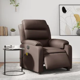 Elektrisch verstellbarer Massagesessel Kunstleder braun von , Sessel - Ref: Foro24-3205037, Preis: 273,98 €, Rabatt: %