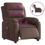 Sillón de masaje reclinable eléctrico cuero sintético marrón de , Sillones - Ref: Foro24-3205037, Precio: 273,98 €, Descuento: %