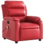 Sillón de masaje reclinable eléctrico de cuero artificial rojo de , Sillones - Ref: Foro24-3205040, Precio: 288,33 €, Descuen...