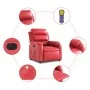 Sillón de masaje reclinable eléctrico de cuero artificial rojo de , Sillones - Ref: Foro24-3205040, Precio: 288,33 €, Descuen...