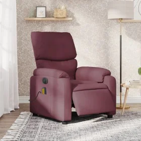 Sillón reclinable de masaje eléctrico tela morado de , Sillones - Ref: Foro24-3204819, Precio: 245,18 €, Descuento: %
