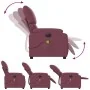 Sillón reclinable de masaje eléctrico tela morado de , Sillones - Ref: Foro24-3204819, Precio: 245,18 €, Descuento: %