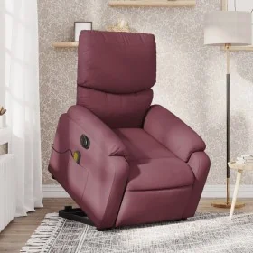 Sillón de masaje eléctrico reclinable elevable tela morado de , Sillones - Ref: Foro24-3204867, Precio: 328,84 €, Descuento: %